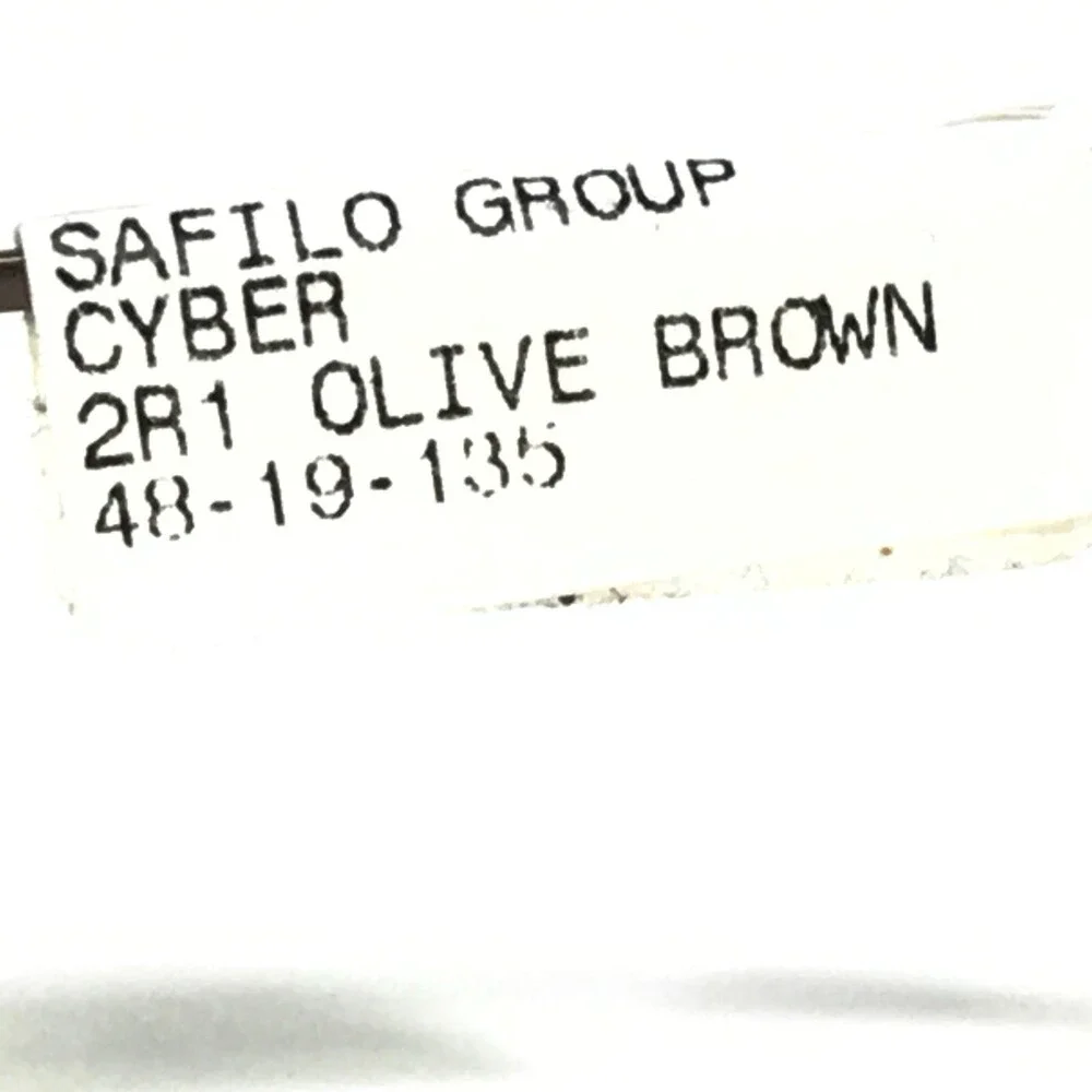 Safilo VERGE CYBER 2R1 Eyeglasses Frames Brown Green Round Full Rim 48-19-135